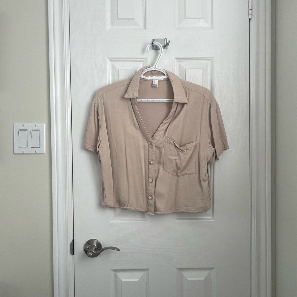 Charlotte Russe Tan Crop Top